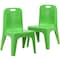Flash Furniture Green Plastic Stack School Chair-11"H Seat, PK2 2-YU-YCX-011-GREEN-GG - alternate 7